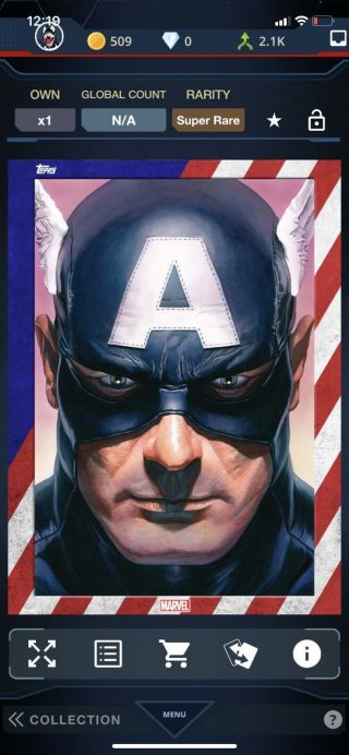 Topps Marvel Collect Captain America July 4th Alex Ross Covers Set.  Award Ready