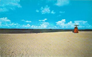 Vintage Florida Chrome Postcard Beach At Fort Pickens State Park Near Pensacola