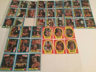 Rocky Iv Topps Trading Cards 1985 Full Set Sylvester Stallone Package To Sleeve