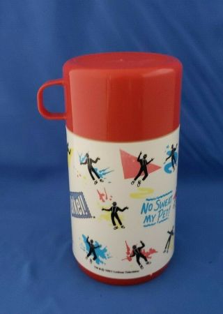 Vintage 1991 Steve Urkel Plastic Thermos Aladdin Family Matters Did I Do That