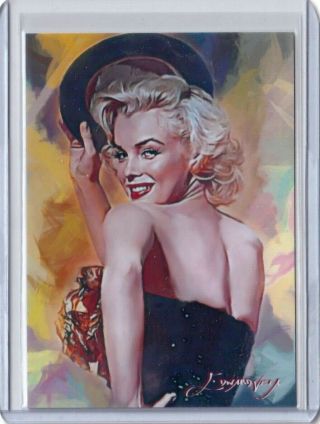 Sp4 - B Marilyn Monroe 90 Art Sketch Card Hand Signed By Artist 42/50