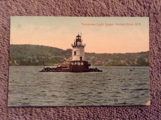 Vintage Postcard Of Tarrytown Lighthouse,  Hudson River,  York