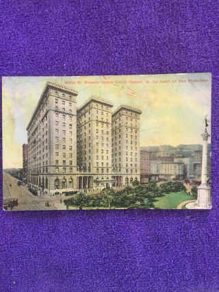 Vintage Postcard Hotel St Francis Union Square San Francisco