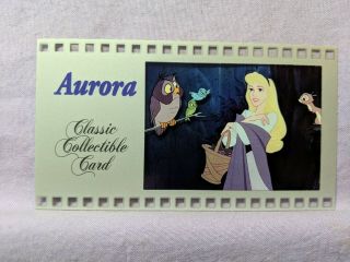 Walt Disney Home Video Cell Classic Collectible Card Aurora No.  150 Princesses