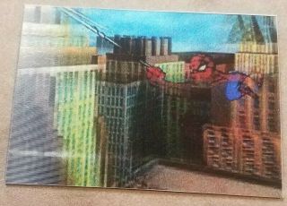 Spider Man 1996 Marvel Motion Promo Card 1 Of 4 3 - D Holomotion