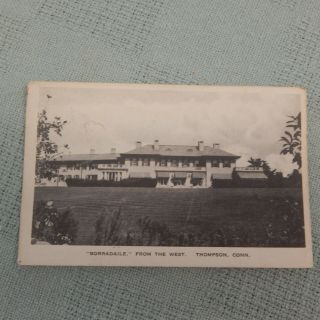 Vintage Postcard " Borradaile,  " From The West,  Thompson,  Conn.