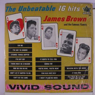 James Brown: The Unbeatable 16 Hits Lp (mono,  Shrink,  Partially Split Bottom Se