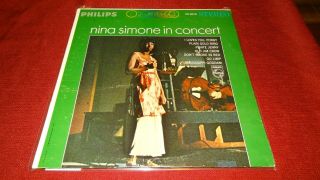 Nina Simone In Concert Lp Vinyl Record Album Philips Vintage 1963 Soul Jazz