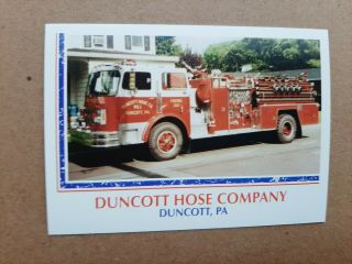 1998 Schuylkill County Fire Engine Trading Card Set