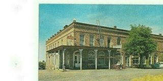Vtg Postcard Shaniko Hotel And Restaurant Formerly Columbia Southern Shaniko Or