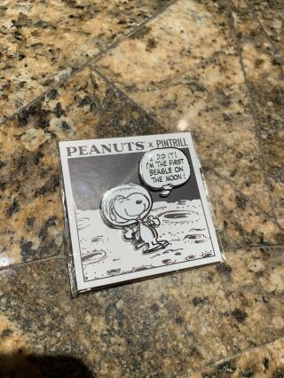 Peanuts X Pintrill San Diego Comic Con Sdcc Exclusive Astronaut Snoopy 2 Pin Set