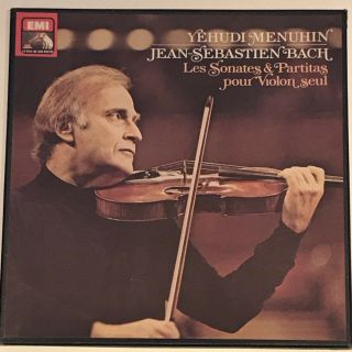 Vsm Stereo 3lps Box Set Yehudi Menuhin Bach Violin Sonatas Partitas Ex