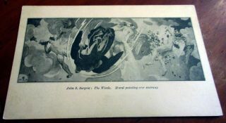 Vintage Postcard John S Sargent " The Winds ",  Museum Of Fine Arts,  Boston,  Ma