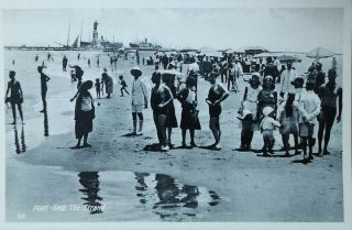 Vintage Postcard Egypt - Port Said - The Strand, .  1920 