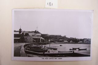 Vintage 1951 Photographic Postcard - " The Post Office Bay,  Aden "