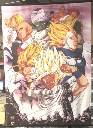 Dragon Ball Z Dbz Anime Cloth Wall Scroll Banner Flag 42x30”.
