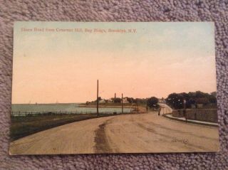 Vintage 1908 Postcard Of Shore Road From Crescent Hill,  Bay Ridge,  Brooklyn,  Ny