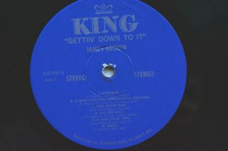 James Brown Gettin ' Down To It King Records KSD - 1051 US First Pr.  Vinyl LP 1969 2