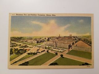 Firestone Tire And Rubber Company - Akron Oh Vintage Postcard Ohio