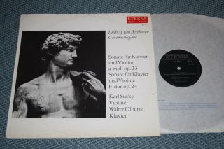 Karl Suske,  Olbertz,  Beethoven Piano Sonatas Op.  23 Op.  24 Eterna 826013 B/s