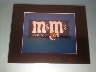 M&m Animation Production Cel With Matching Pencil Drawing
