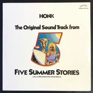 Honk Five Summer Stories 1972 Surf Movie Soundtrack Lp Vinyl