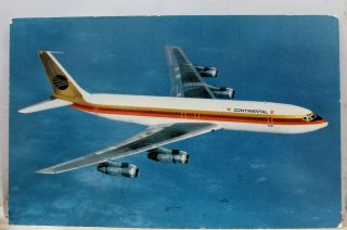 Ad Continental Airlines Military Airlift Command Postcard Old Vintage Card View