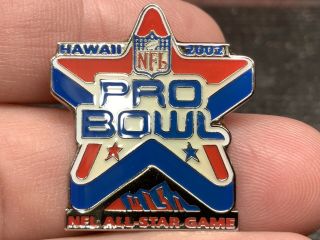 2002 Nfl Pro Bowl “hawaii” Nfl All Star Game Rare Media Press Pin.