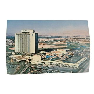Vintage Postcard Las Vegas Nevada Hilton Hotel Mountains