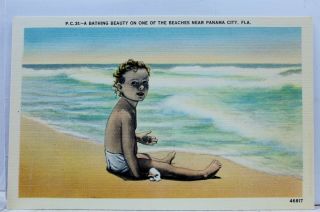 Florida Fl Panama City Beaches Beauty Postcard Old Vintage Card View Standard Pc