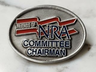 Vintage Nra National Rifle Association Friends Committee Chairman Pewter Pin