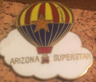 Vintage 1977 Arizona Superstar N - 1236r Raven Hot Air Balloon Pin
