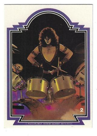 1978 /80 Donruss Kiss Series 3 Eric Carr Trading Card 2 Ex,