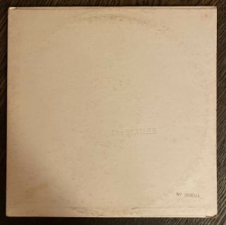 The Beatles White Album Swbo - 101 Vinyl 2 Lp Numbered Vg Orig Apple