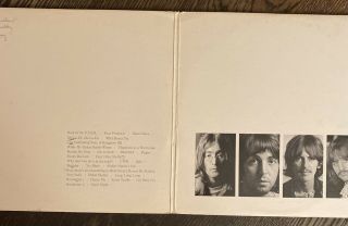 The Beatles White Album SWBO - 101 Vinyl 2 LP Numbered VG Orig Apple 2