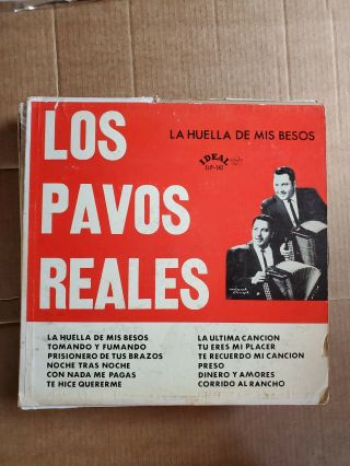 “tejano Tex - Mex Chicano” " Los Pavos Reales  La Huella De Mis Besos  Rare Lp "