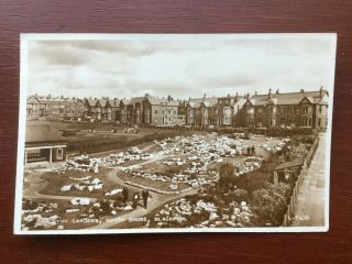 Vintage Postcard Of Gynn Gardens Blackpool