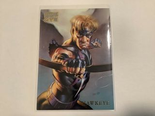 1996 Marvel Masterpieces 18 Hawkeye Nm - Vhtf