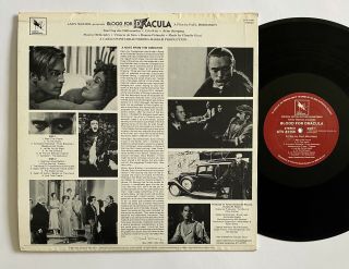CLAUDIO GIZZI Andy Warhol ' s Dracula VARESE SARBANDE 81156 LP RARE SOUNDTRACK 2