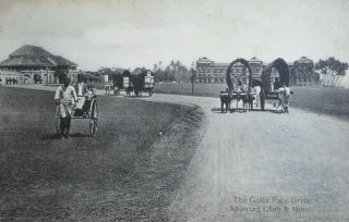 Colombo - Ceylon - The Galle Face Hotel Drive - Vintage Postcard