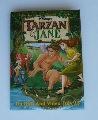 Tarzan Jane Disney Movie Promotion Pin Button