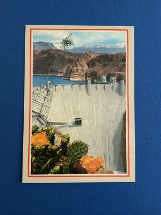 Hoover Dam Boulder City,  Nevada.  Vintage Postcard