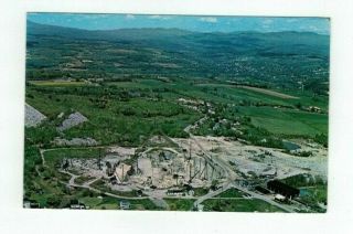 Vt Barre Vermont Vintage Post Card Wells - Lamson Granite Quarry