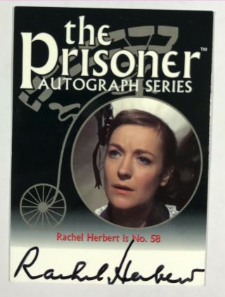2002 The Prisoner Pa7 Rachel Herbert Autograph Auto Card Cards Inc