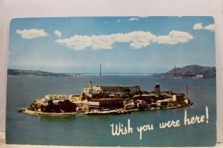 California Ca San Francisco Alcatraz Island Federal Prison Postcard Old Vintage
