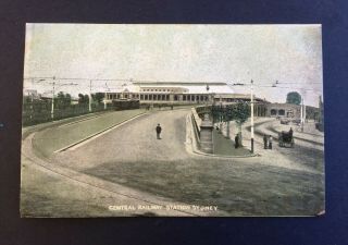 Vintage Postcard Of Central Railway Station,  Sydney - 1900