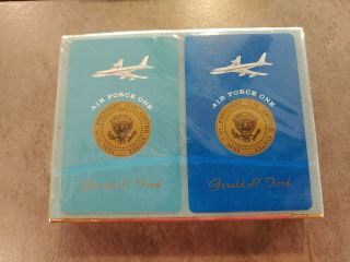 Double Deck Of Gerald R Ford Air Force One Playing Cards
