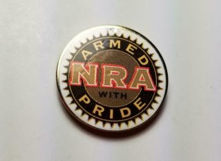 Nra Armed With Pride National Rifle Association Hat Lapel Pin