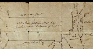 1836 Dickson Tennessee Antique Land Survey Document For Montgomery Bell