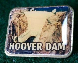 Vintage Hoover Dam Souvenir Pin Travel Collector Enamel Lapel No Pinback